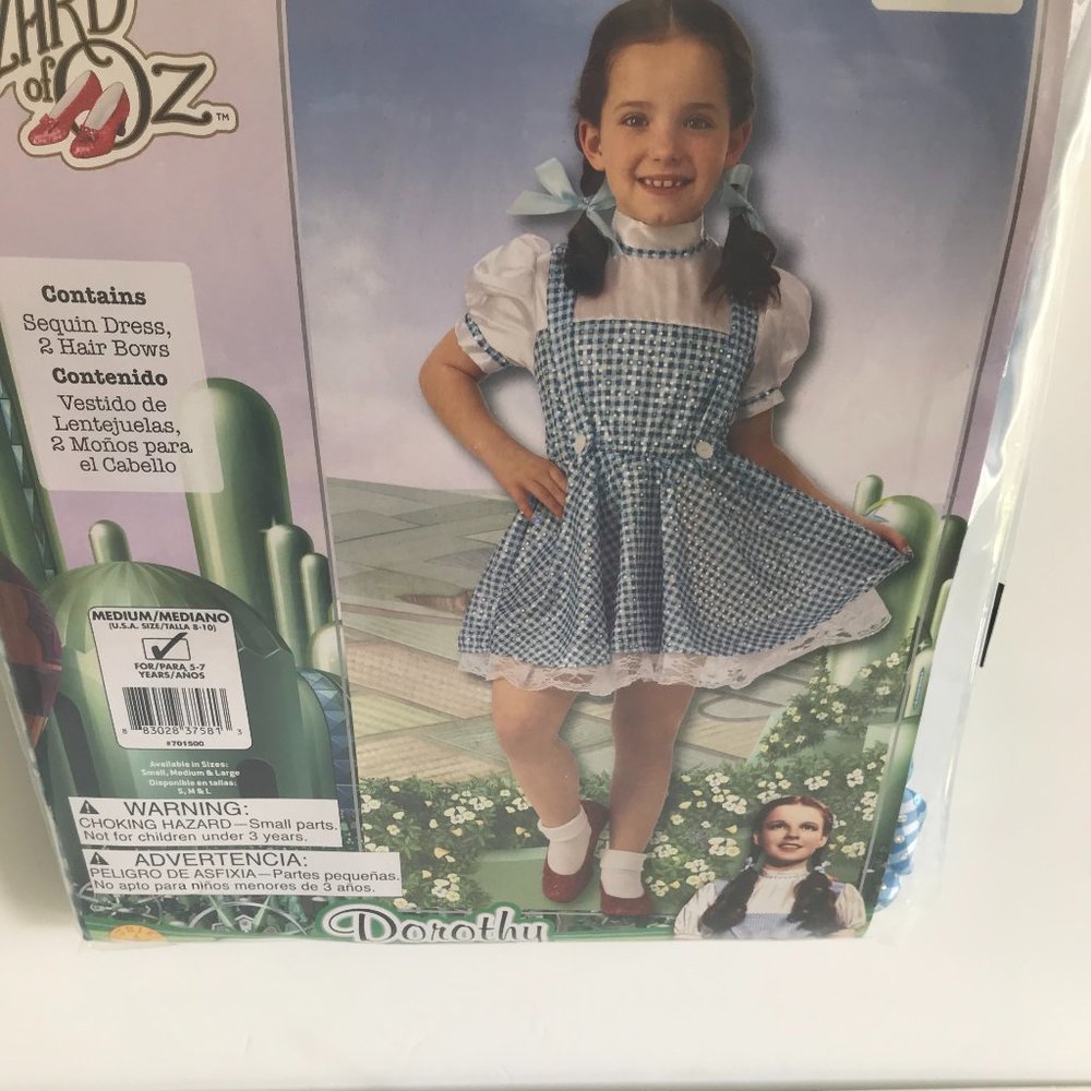New The Wizard Of Oz Child Costume 8-10